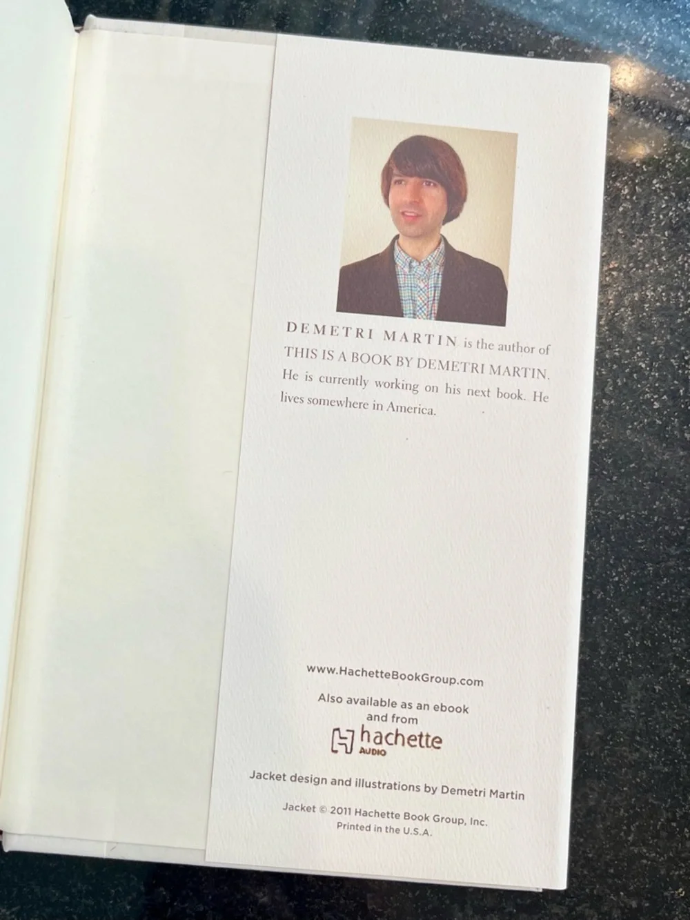 Demetri Martin 'This Is a Book' — hardcover humorous comedy book - Picture 3 of 9